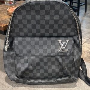 Clearance Damier Graphite Mini Backpack - Black/Gray Checker